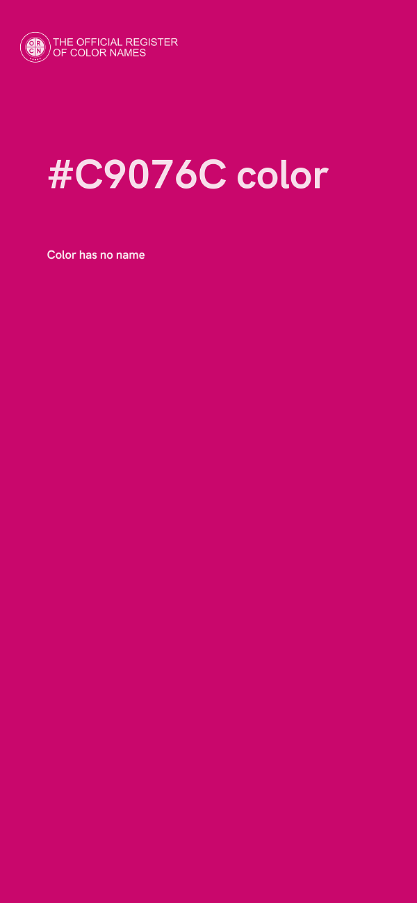 #C9076C color image