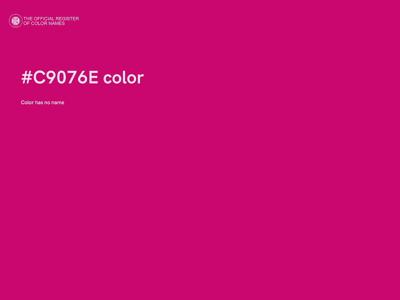 #C9076E color image