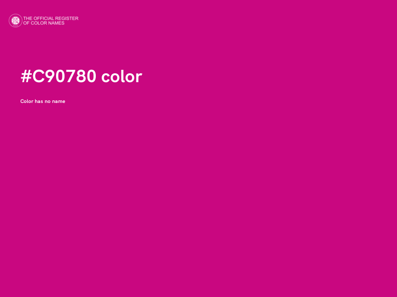 #C90780 color image