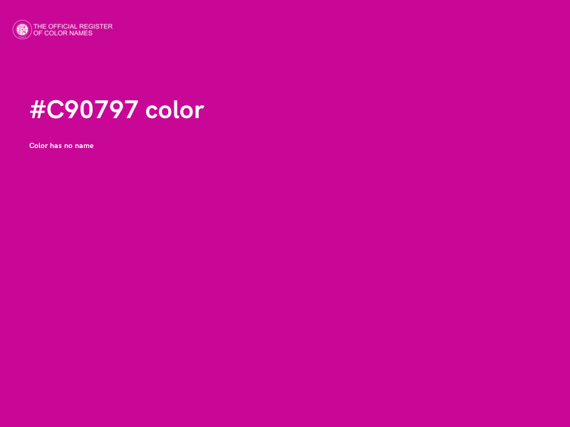 #C90797 color image