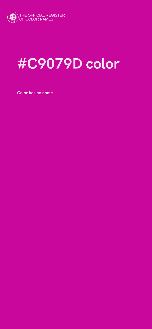#C9079D color image