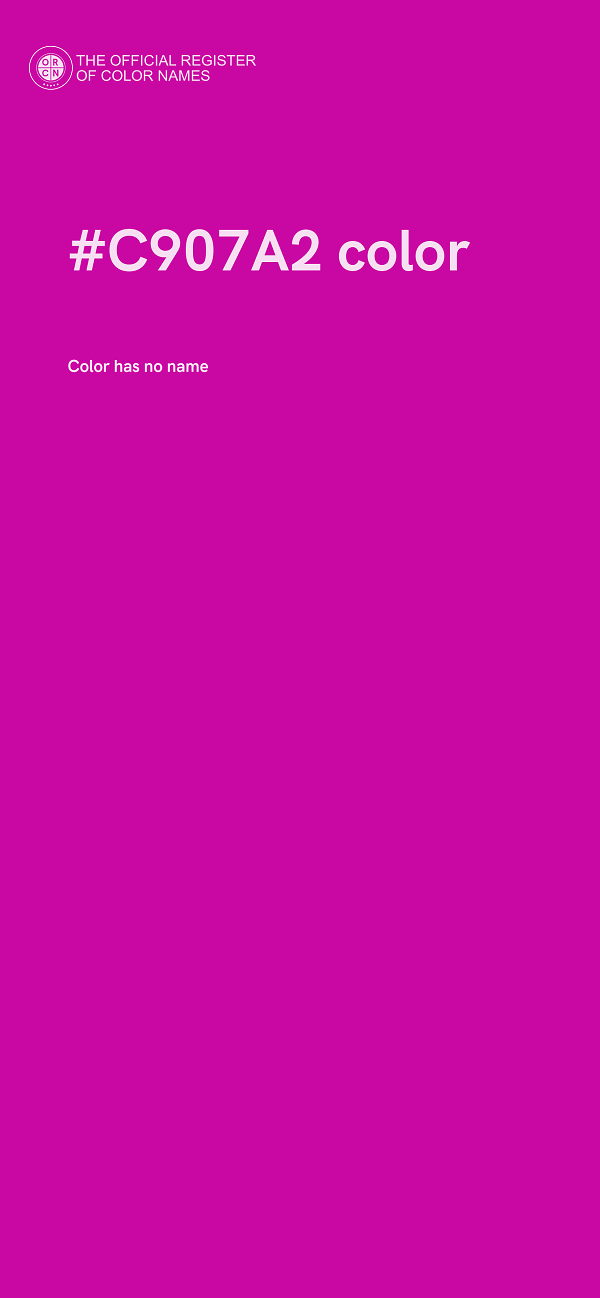 #C907A2 color image