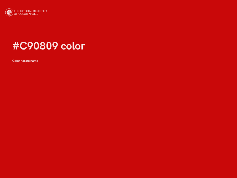 #C90809 color image
