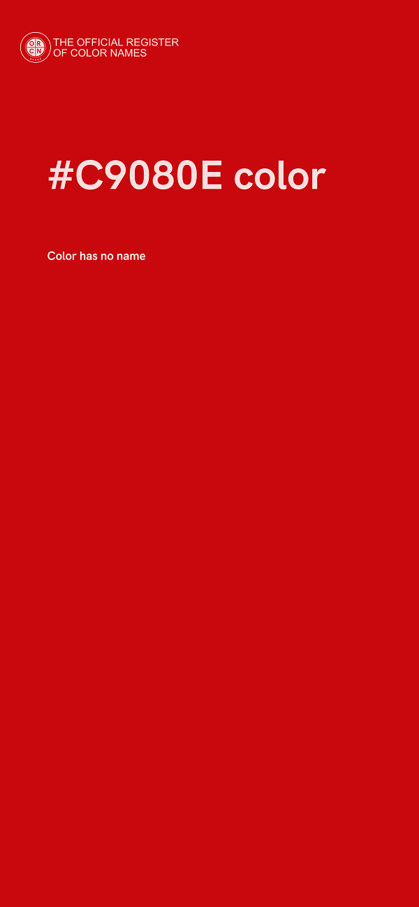 #C9080E color image