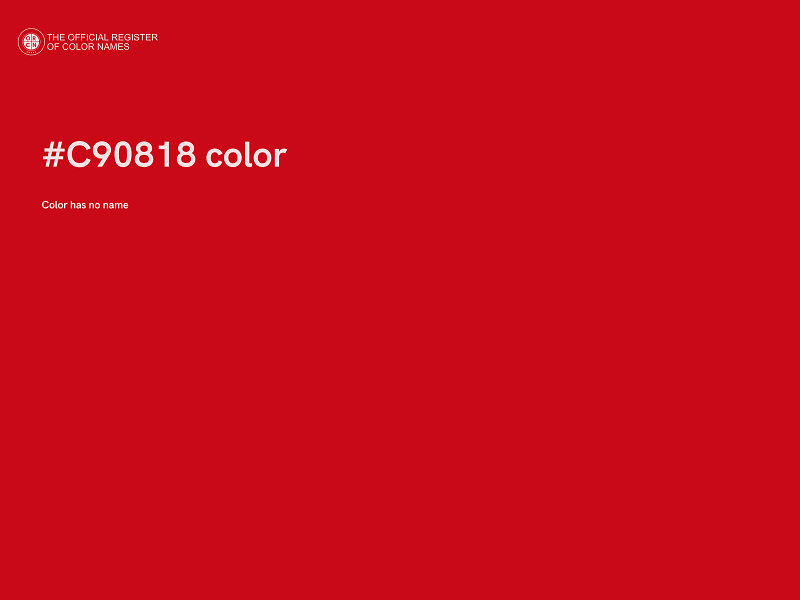 #C90818 color image