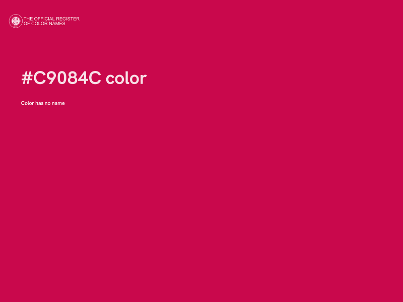 #C9084C color image