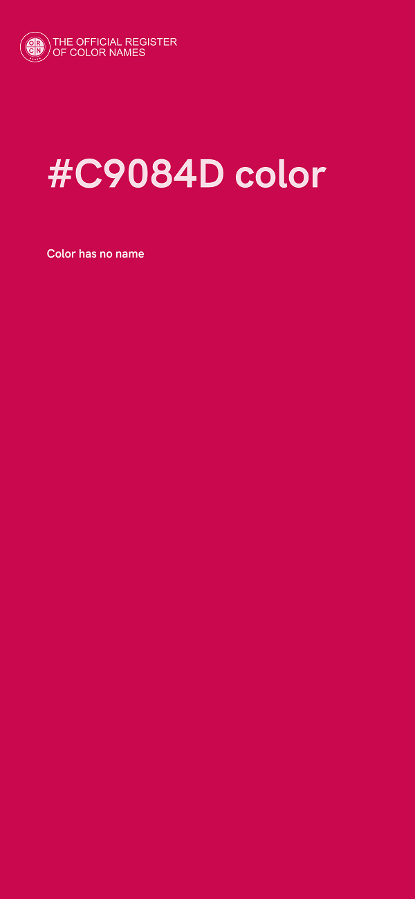 #C9084D color image