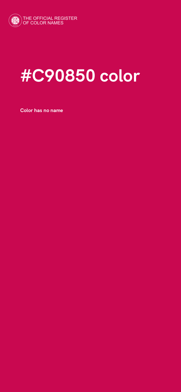 #C90850 color image