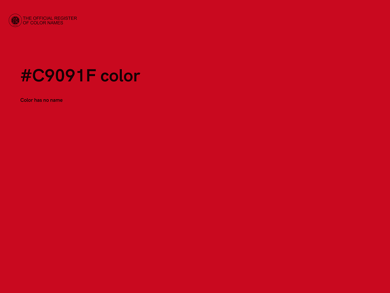 #C9091F color image