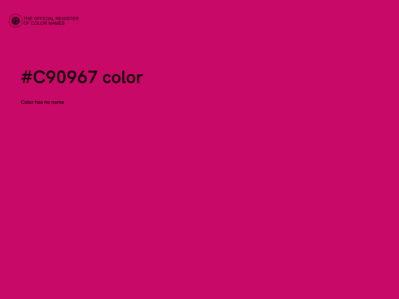 #C90967 color image