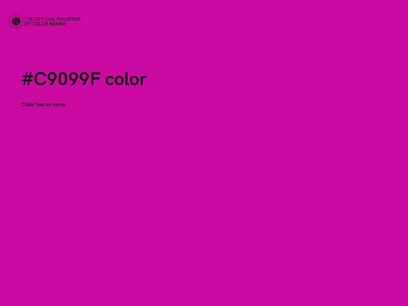 #C9099F color image