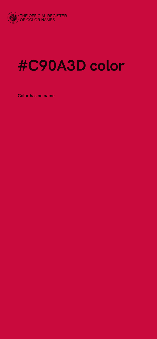 #C90A3D color image