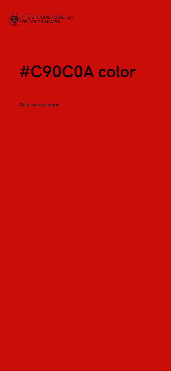 #C90C0A color image
