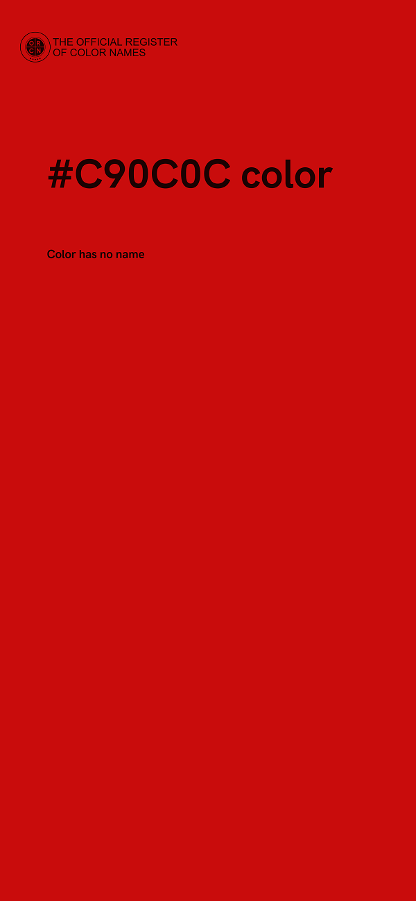#C90C0C color image