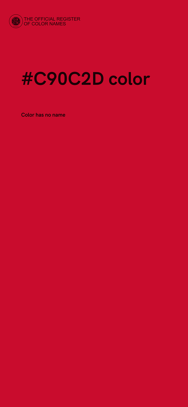 #C90C2D color image