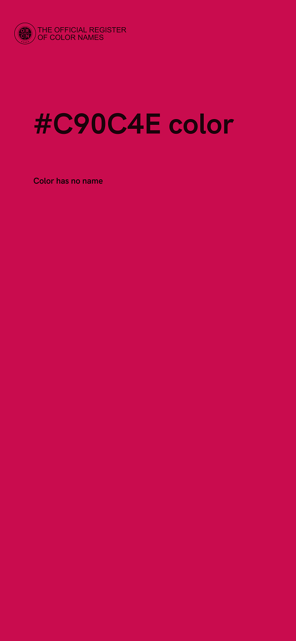 #C90C4E color image
