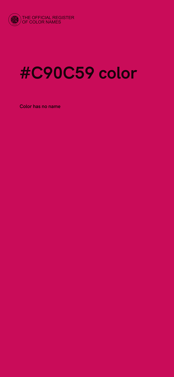 #C90C59 color image