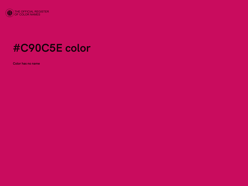 #C90C5E color image