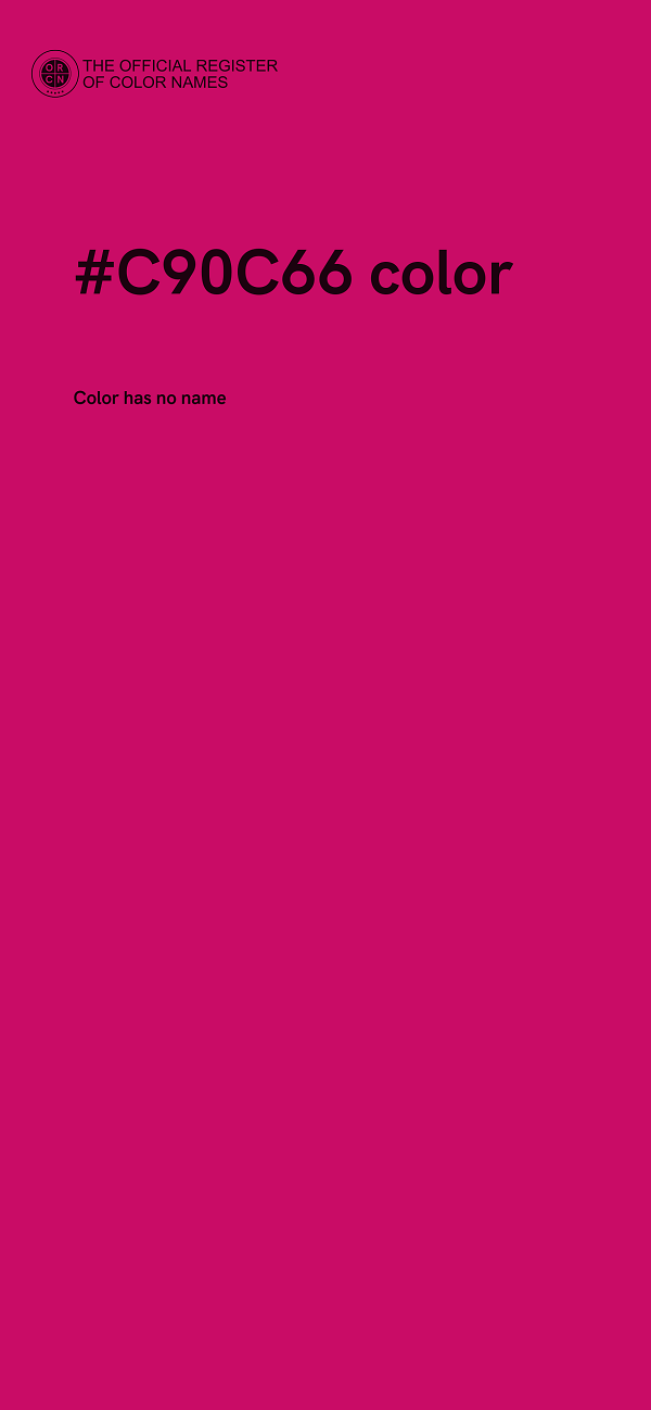 #C90C66 color image