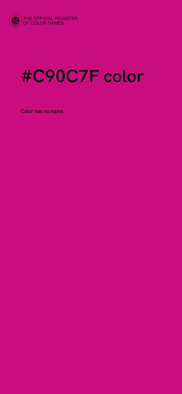 #C90C7F color image