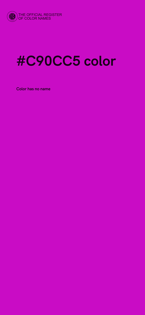 #C90CC5 color image