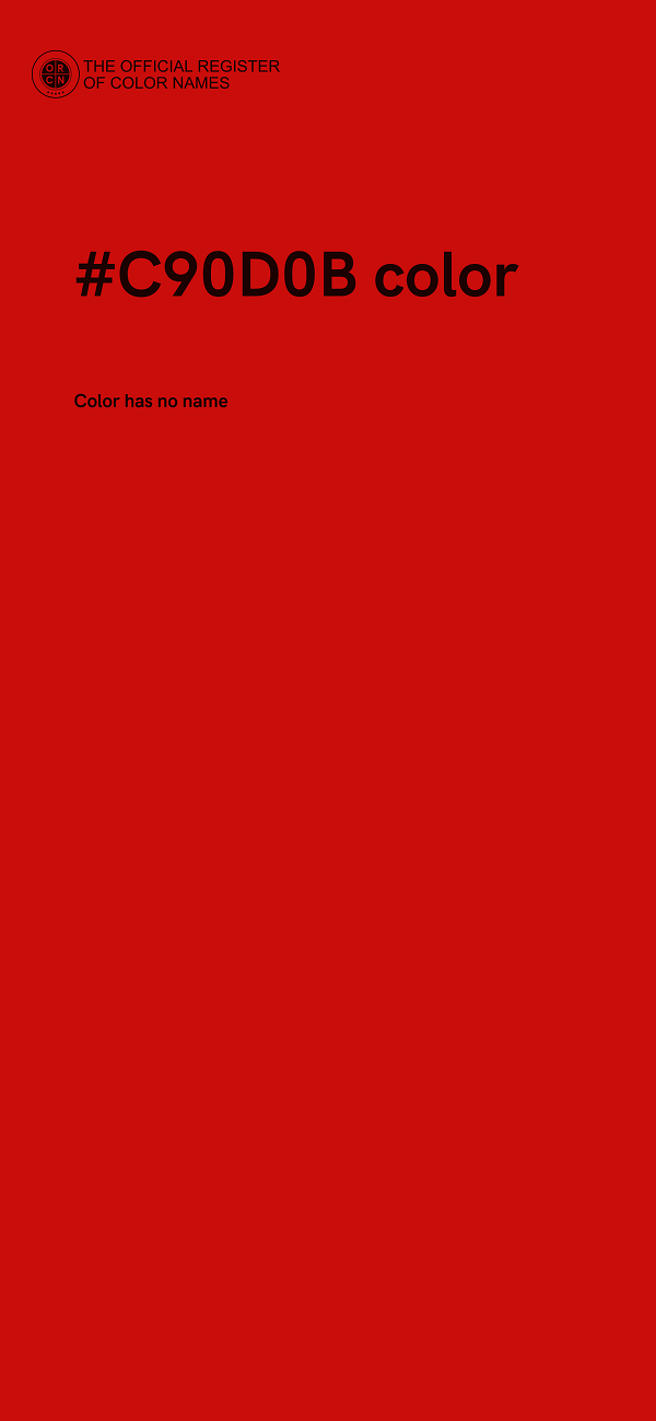 #C90D0B color image
