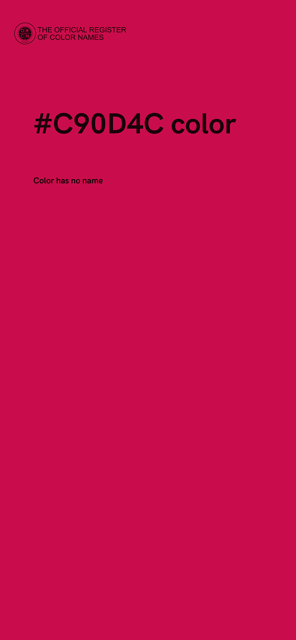 #C90D4C color image