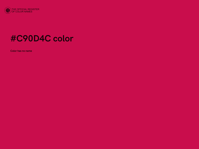 #C90D4C color image