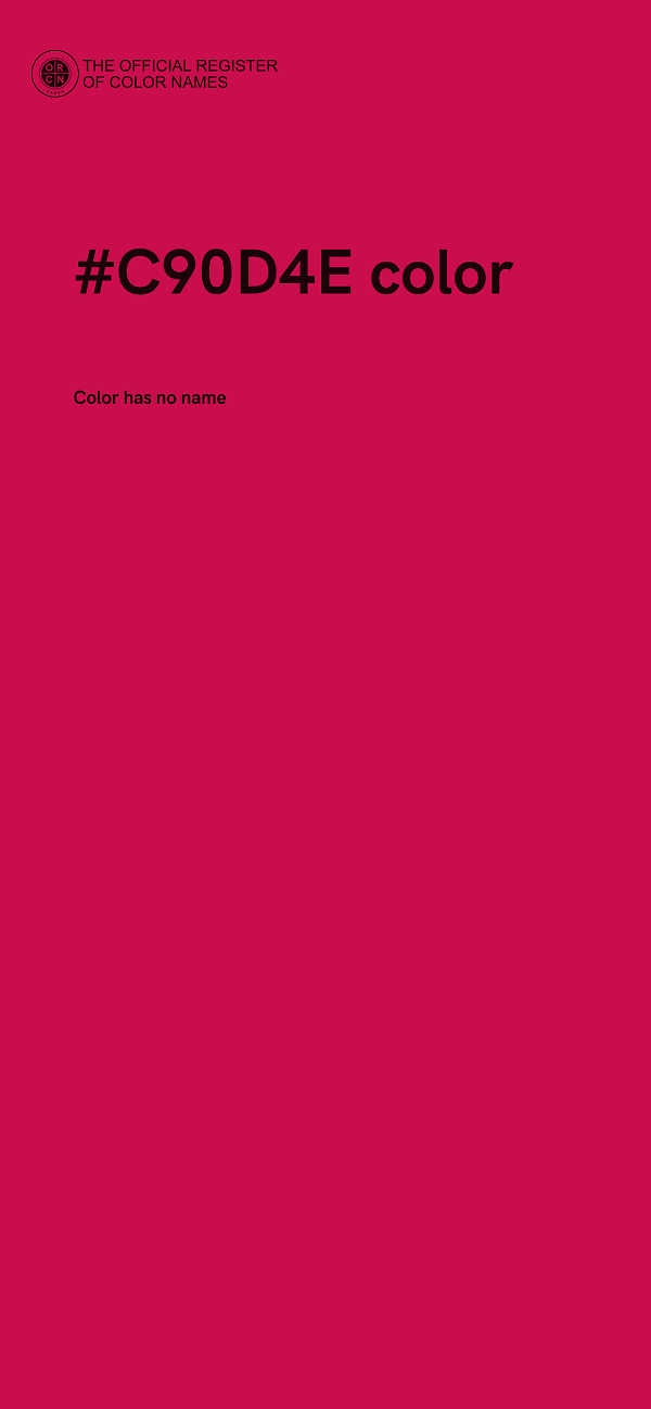 #C90D4E color image