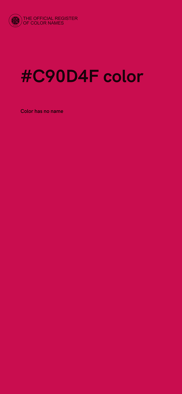 #C90D4F color image
