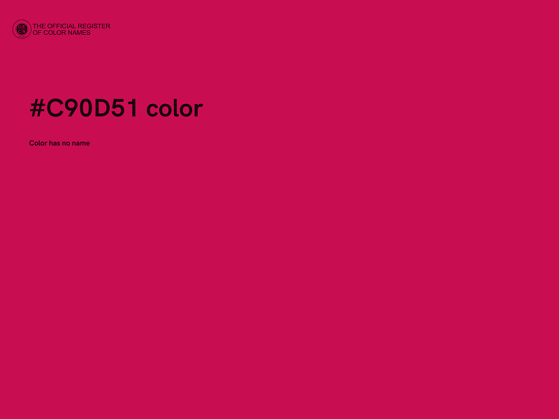 #C90D51 color image