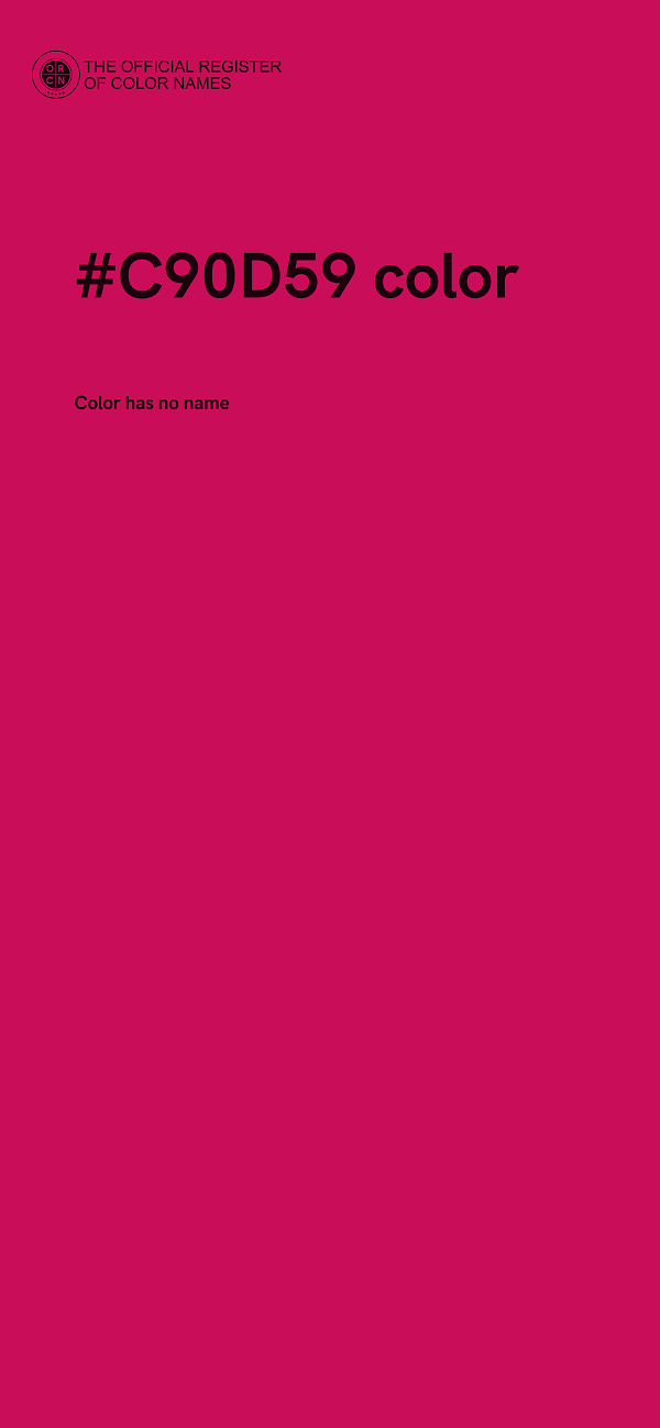 #C90D59 color image
