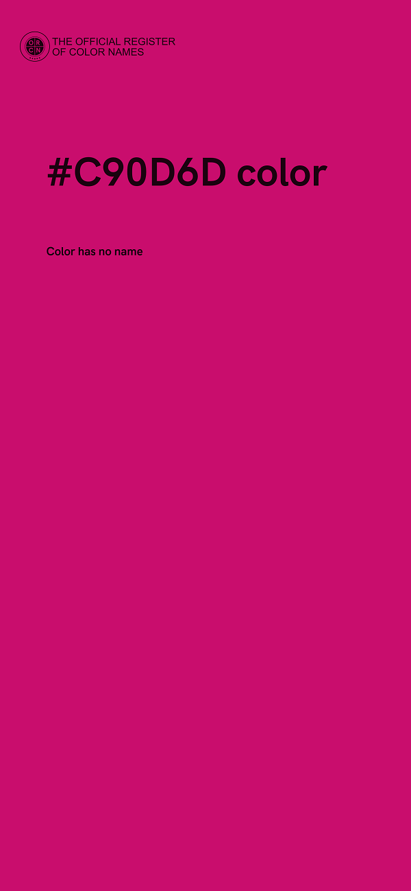 #C90D6D color image