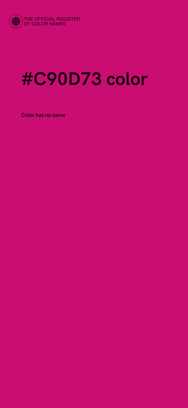 #C90D73 color image