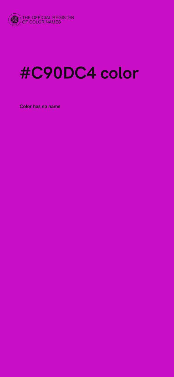 #C90DC4 color image