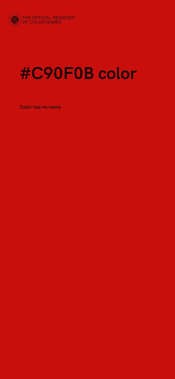 #C90F0B color image