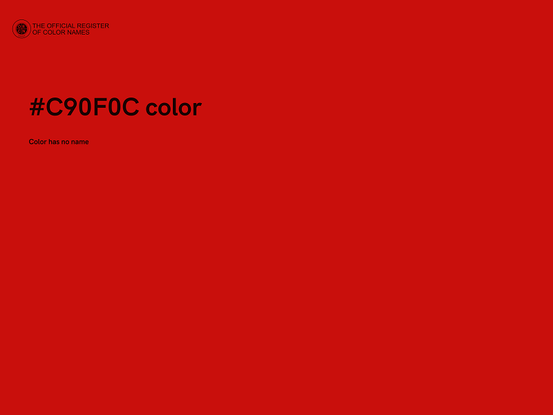 #C90F0C color image