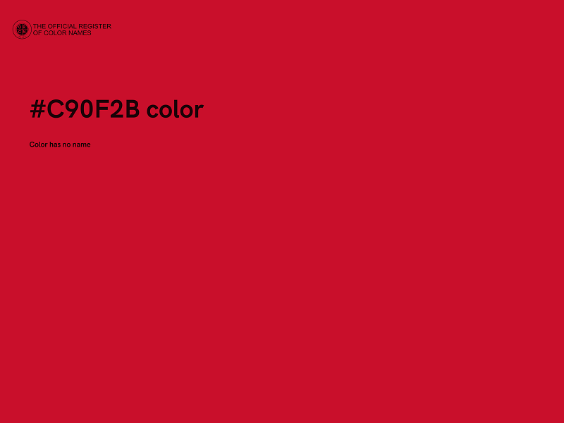 #C90F2B color image