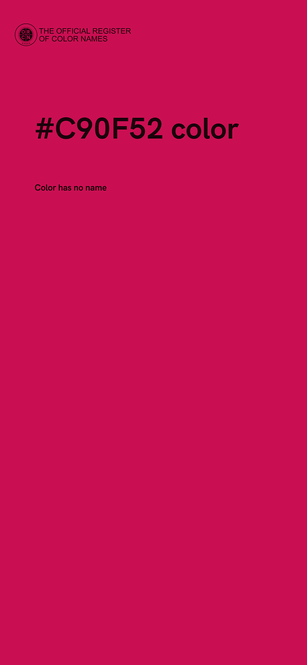 #C90F52 color image