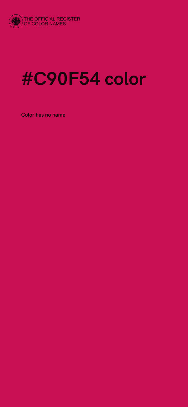 #C90F54 color image