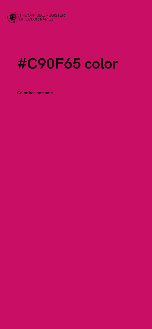 #C90F65 color image