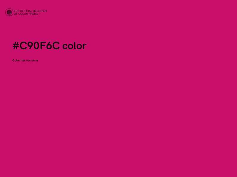 #C90F6C color image