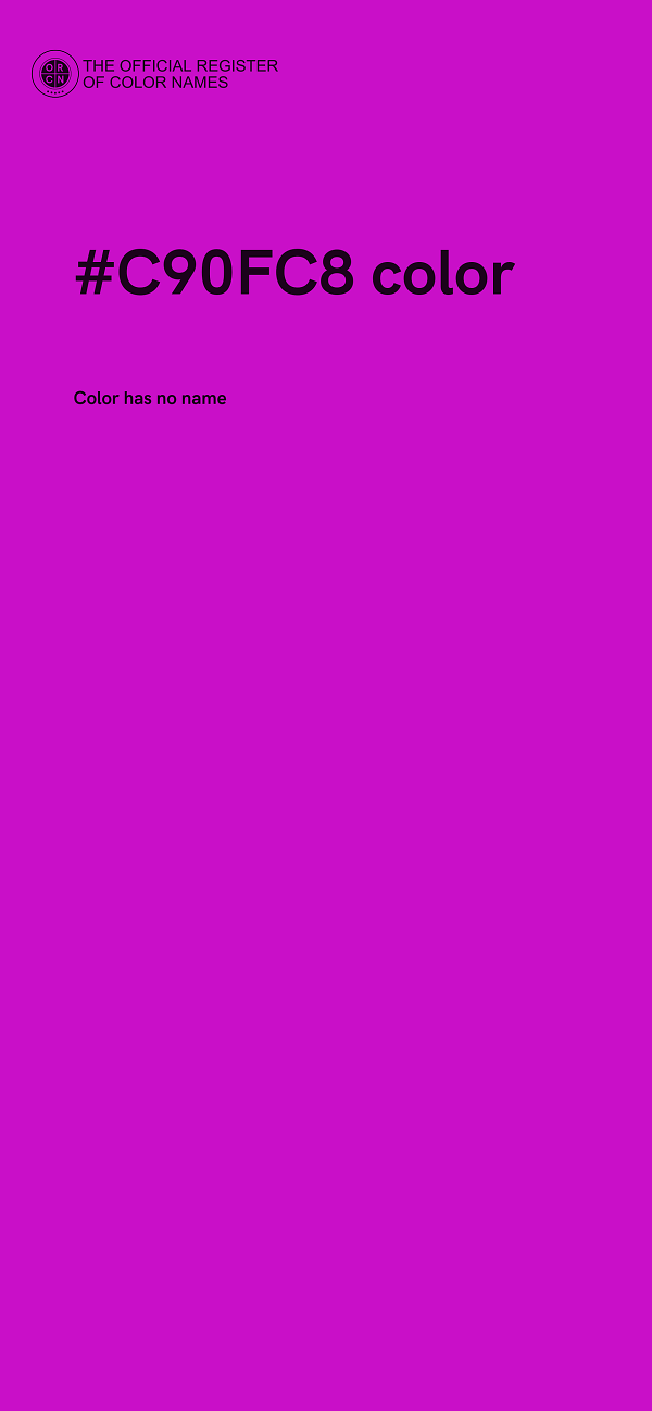 #C90FC8 color image