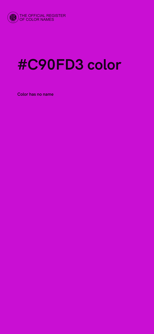 #C90FD3 color image