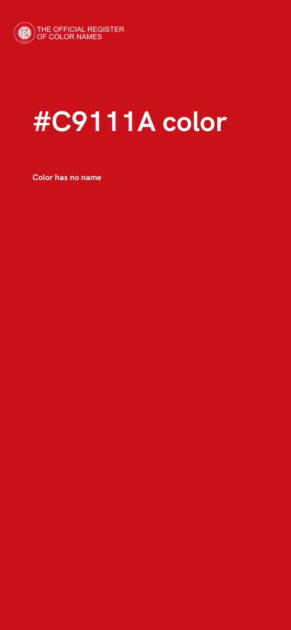 #C9111A color image