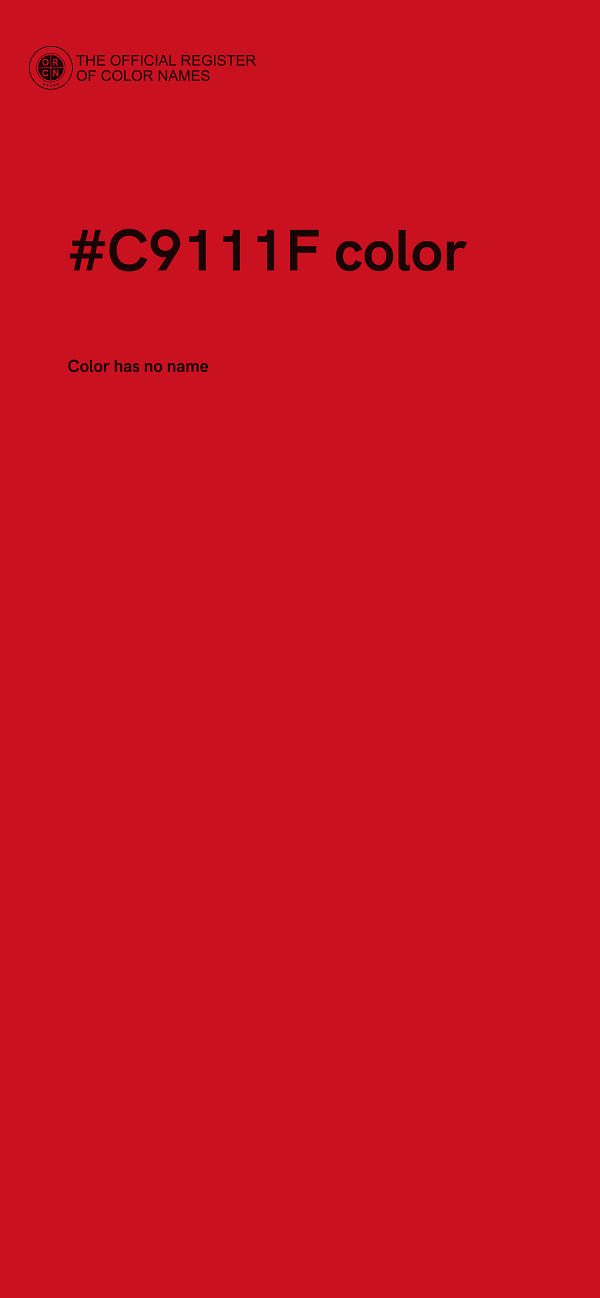#C9111F color image