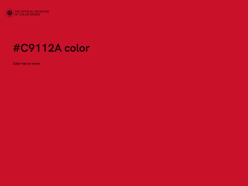 #C9112A color image