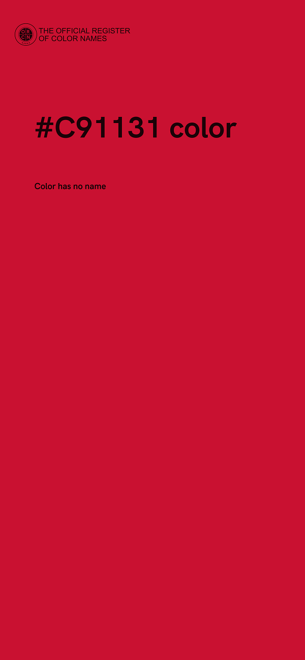 #C91131 color image