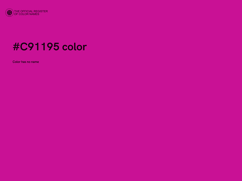 #C91195 color image