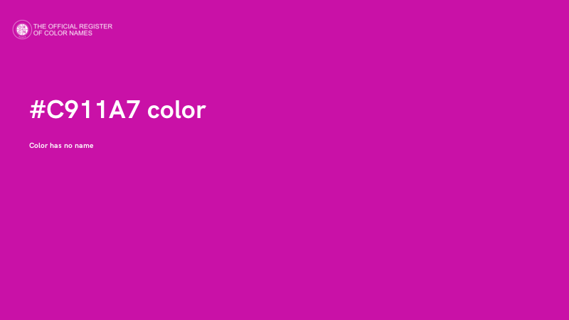 #C911A7 color image